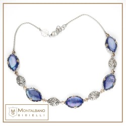 Collana Polvere di Stelle spola 5 pietre